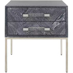 Tavolino Sanford a 2 cassetti - SFV3548B - Rovere Cerato Nero - Safavieh Couture
