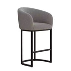 Tabourets de bar modernes AMERLIFE, Chaise Boucle avec accoudoirs, Repose-pieds, Dossier rembourré 28 pouces