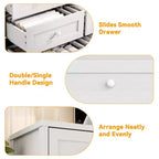Commode 12 tiroirs en bois pour chambre à coucher, meuble TV large et moderne pour téléviseur 65 pouces, commode en bois, rangement de vêtements style ferme pour salon