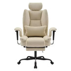 Sedia da ufficio in pelle PU, sedia da computer con supporto lombare e schienale alto, sedia da scrivania ergonomica con poggiatesta sollevabile