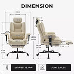 Sedia da ufficio in pelle PU, sedia da computer con supporto lombare e schienale alto, sedia da scrivania ergonomica con poggiatesta sollevabile