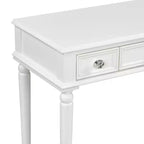ModernLuxe Toilette con Specchio, Cassetti e Vassoio Portagioie, Tavolo da Trucco Bianco Salvaspazio