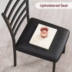 Set Tavolo e Sedie 3 Pezzi per Spazi Piccoli, Sala da Pranzo Cucina, Set Dinette Moderno da Interno per 2 Persone, Set Tavolo da Pranzo Quadrato per Dinette