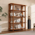 Christopher Knight Home Yuumi Libreria aperta in legno di acacia a 4 ripiani stile rustico
