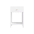 ModernLuxe Comodino per bambini, Comodino in legno, Tavolino da divano bianco con cassetto