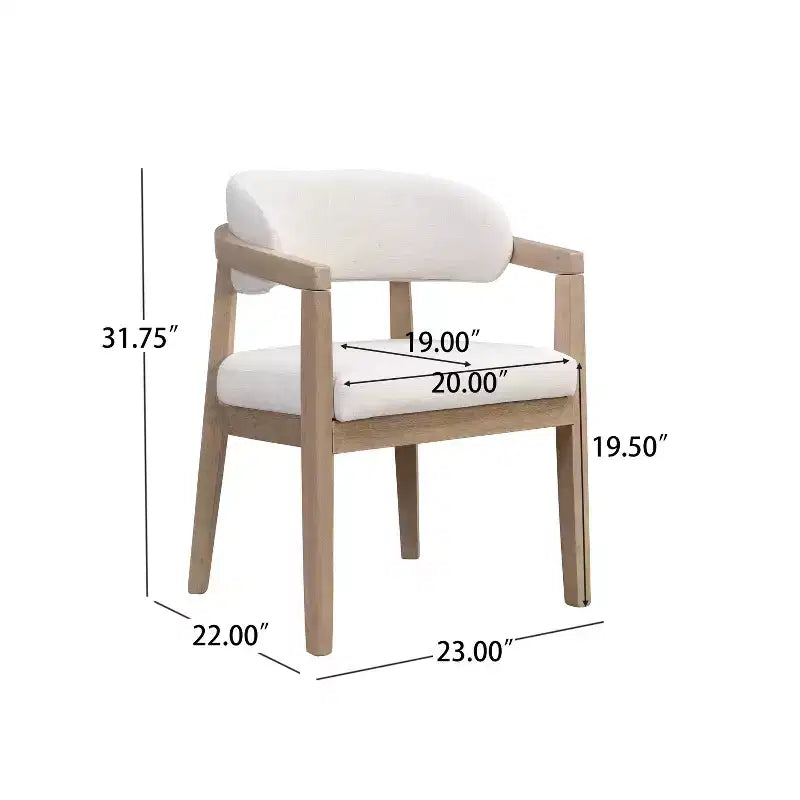 Christopher Knight Home Ambessa Set da pranzo moderno 7 pezzi in legno di caucciù imbottito