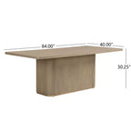 Christopher Knight Home Ambessa Set da pranzo moderno 7 pezzi in legno di caucciù imbottito
