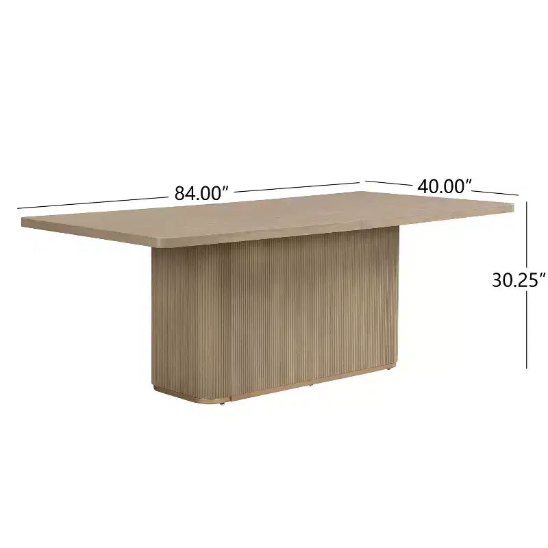Christopher Knight Home Ambessa Set da pranzo moderno 7 pezzi in legno di caucciù imbottito