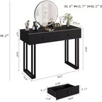 Toeletta con specchio e luci, piccola toeletta per il trucco con 2/5 cassetti per la camera da letto, organizzatore moderno per il trucco con 3 luci colorate