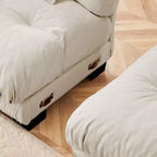 Divano a 2 posti Cloud Couch per soggiorno, divano a 2 posti in ciniglia con 2 cuscini lombari e 2 cuscini decorativi, ciniglia color caffè chiaro