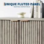 Buffet a Incasso Gustowave con Contenitore, 4 Ante e Ripiani Regolabili