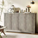 Gustowave Recessed Buffet With Storage, 4 Doors And Adjustable Shelves