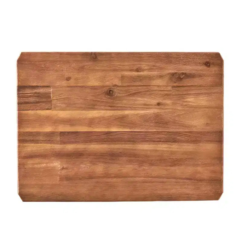 Table d'appoint GDFStudio Ronan en bois rustique et métal avec étagère de rangement