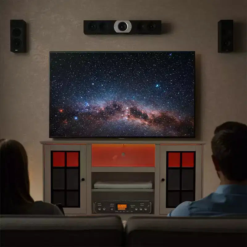 Supporto TV EROMMY con anta in vetro temperato per TV fino a 65 pollici