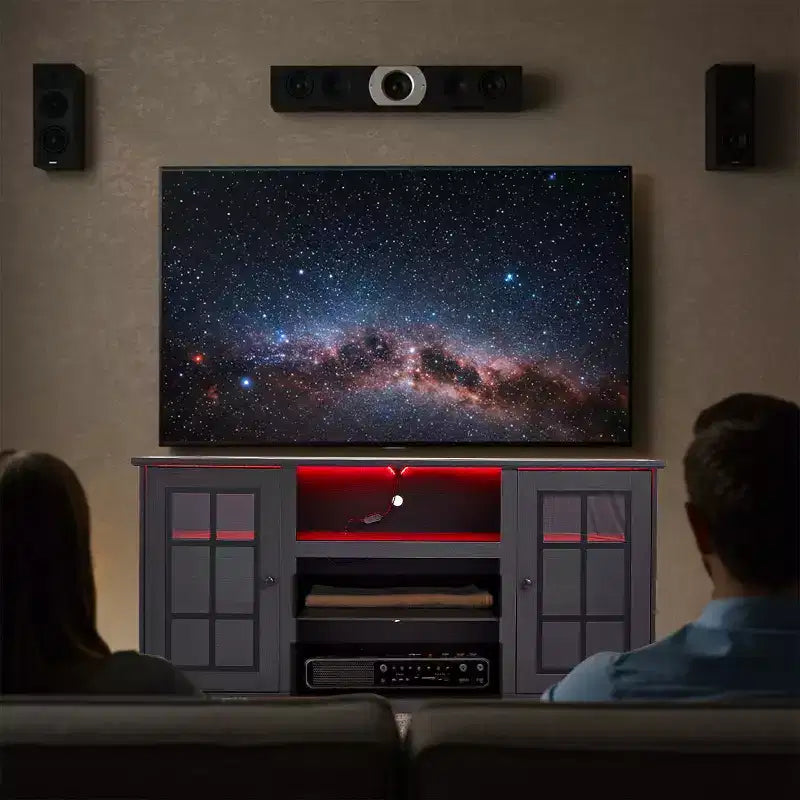 Supporto TV EROMMY con anta in vetro temperato per TV fino a 65 pollici