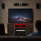Supporto TV EROMMY con anta in vetro temperato per TV fino a 65 pollici