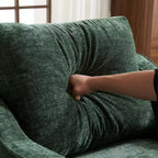 Fauteuil d'appoint pivotant Karl Home Chenille pour salon