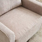Fauteuil d'appoint pivotant Karl Home Chenille pour salon