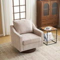 Fauteuil d'appoint pivotant Karl Home Chenille pour salon
