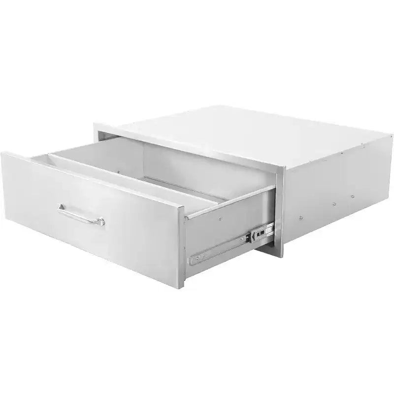 Outdoor Kitchen Drawer, 1-Layer Stainless Steel Flush Mount BBQ Drawer for Outdoor Kitchens & BBQ Islands