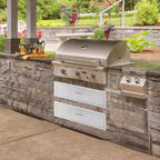 Cassetto da Cucina per Esterni, Cassetto BBQ ad Incasso Monostrato in Acciaio Inossidabile per Cucine da Esterno e Isole BBQ