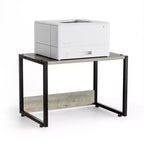VINGLI Supporto combinabile per stampante con spazio di archiviazione, Ripiano da scrivania per stampante sotto la scrivania per fax, fotocopiatrice, scanner (Grigio Rustico)