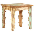 vidaXL Solid Reclaimed Wood Square Coffee Table - Antique Finish Handmade Accent Piece for Living Room, Lounge, Library