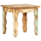 vidaXL Solid Reclaimed Wood Square Coffee Table - Antique Finish Handmade Accent Piece for Living Room, Lounge, Library