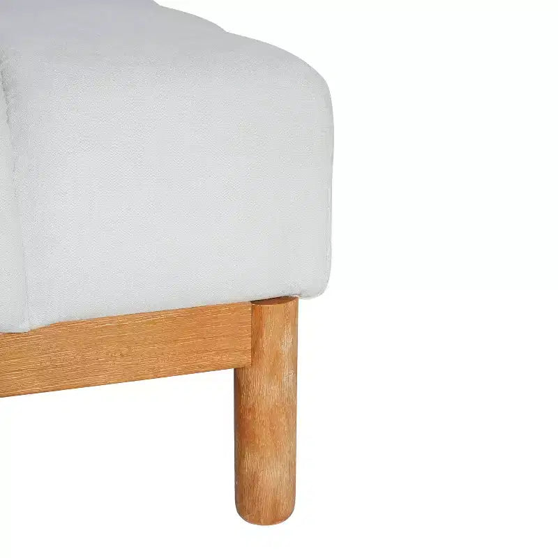 Christopher Knight Home Ottoman moderne rembourré Allen de style Biscuit capitonné de forme carrée