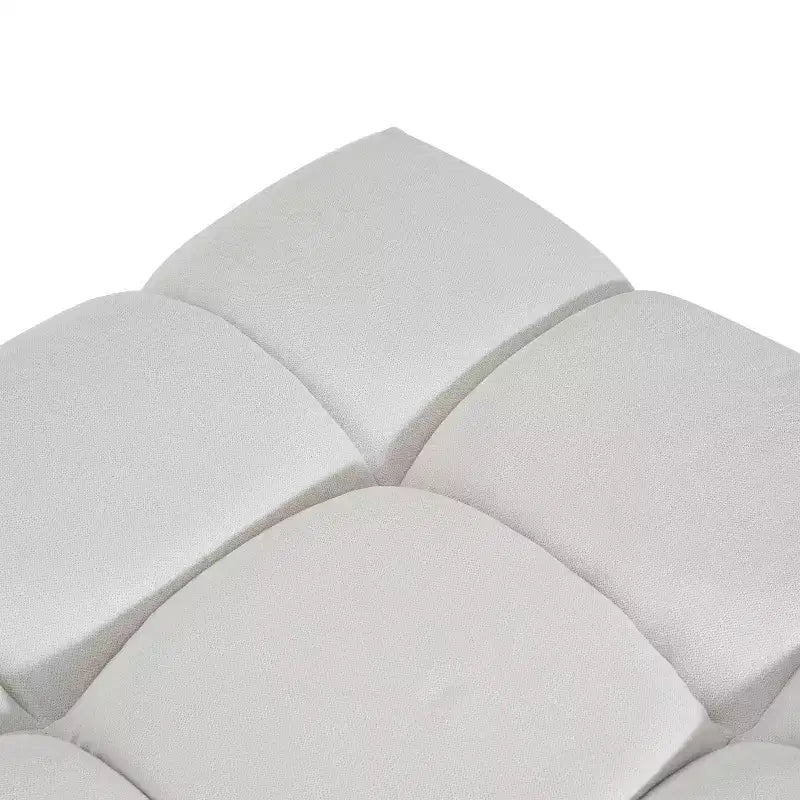 Christopher Knight Home Ottoman moderne rembourré Allen de style Biscuit capitonné de forme carrée