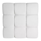 Christopher Knight Home Ottoman moderne rembourré Allen de style Biscuit capitonné de forme carrée
