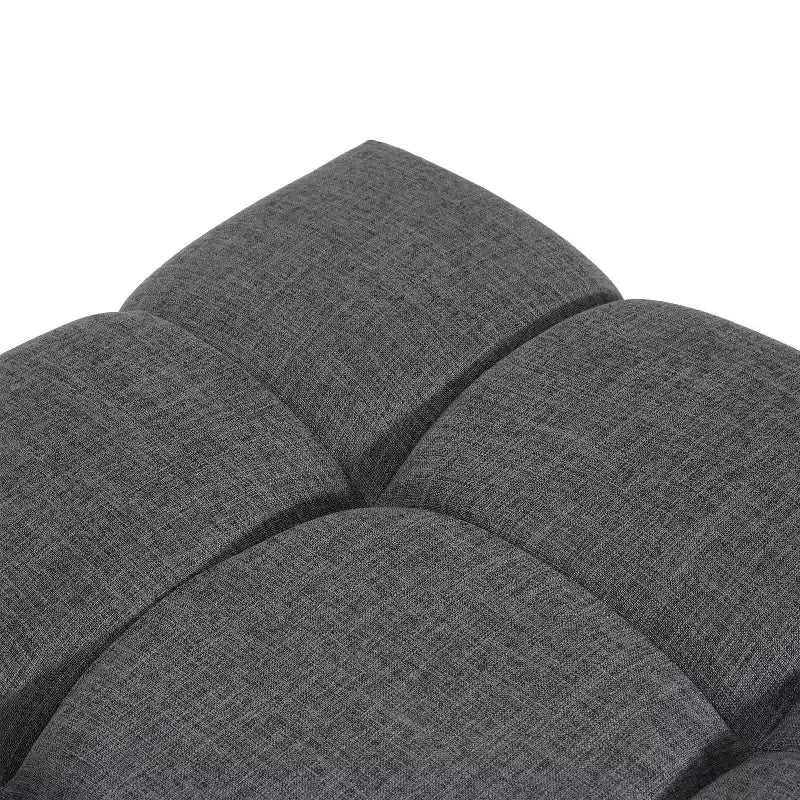 Christopher Knight Home Ottoman moderne rembourré Allen de style Biscuit capitonné de forme carrée