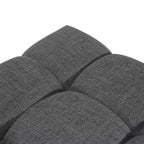 Christopher Knight Home Ottoman moderne rembourré Allen de style Biscuit capitonné de forme carrée