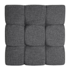 Christopher Knight Home Ottoman moderne rembourré Allen de style Biscuit capitonné de forme carrée