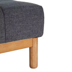 Christopher Knight Home Ottoman moderne rembourré Allen de style Biscuit capitonné de forme carrée