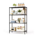 4-Tier Metal Wire Shelving Unit with Adjustable Shelves - Heavy Duty Storage Rack