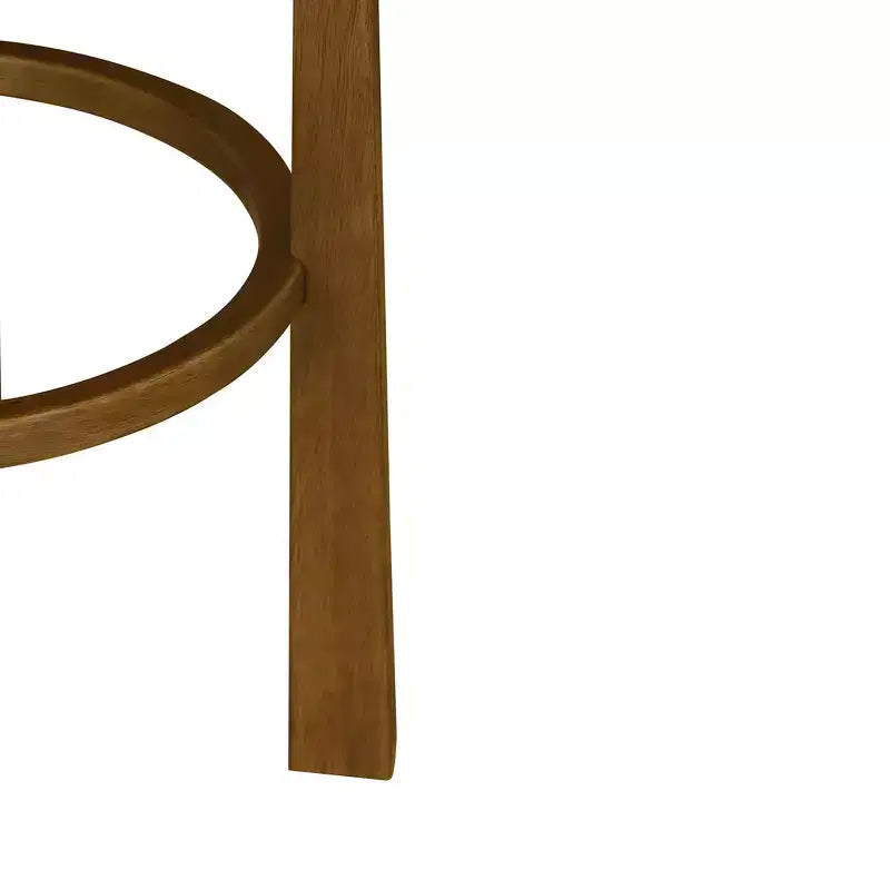Sgabelli da Bar Rotondi Imbottiti Christopher Knight Home Boylan in Legno di Gomma (Set da 4)