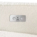 Fauteuil inclinable et planeur électronique Babyletto Sigi avec port USB | Base en bois clair