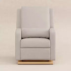 Fauteuil inclinable et planeur électronique Babyletto Sigi avec port USB | Base en bois clair