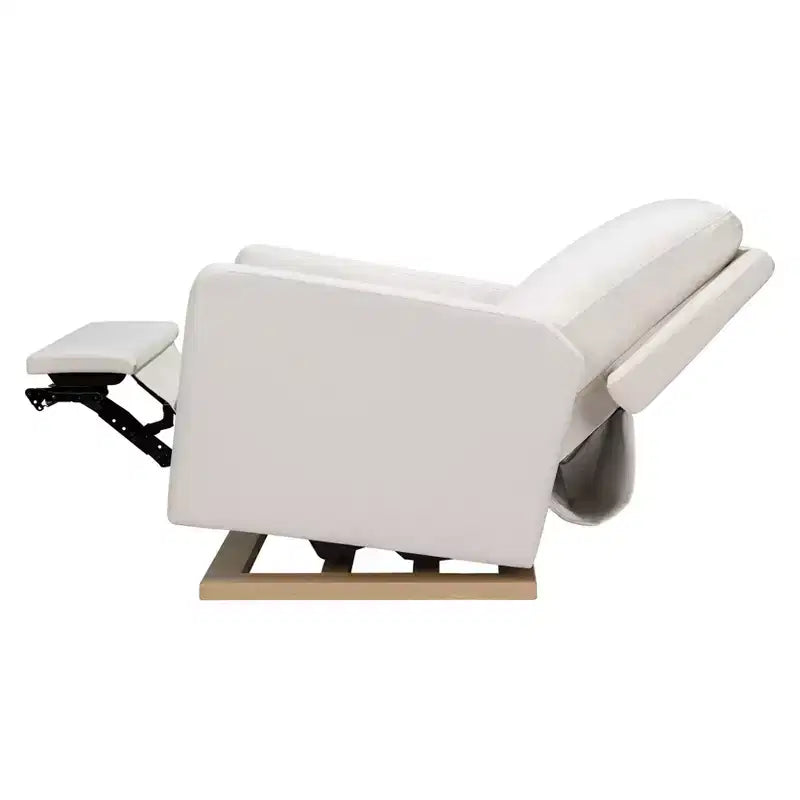 Fauteuil inclinable et planeur électronique Babyletto Sigi avec port USB | Base en bois clair