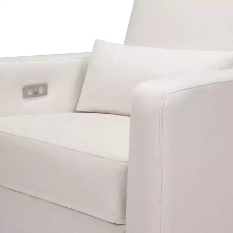 Fauteuil inclinable et planeur électronique Babyletto Sigi avec port USB | Base en bois clair