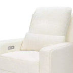Fauteuil inclinable et planeur électronique Babyletto Sigi avec port USB | Base en bois clair