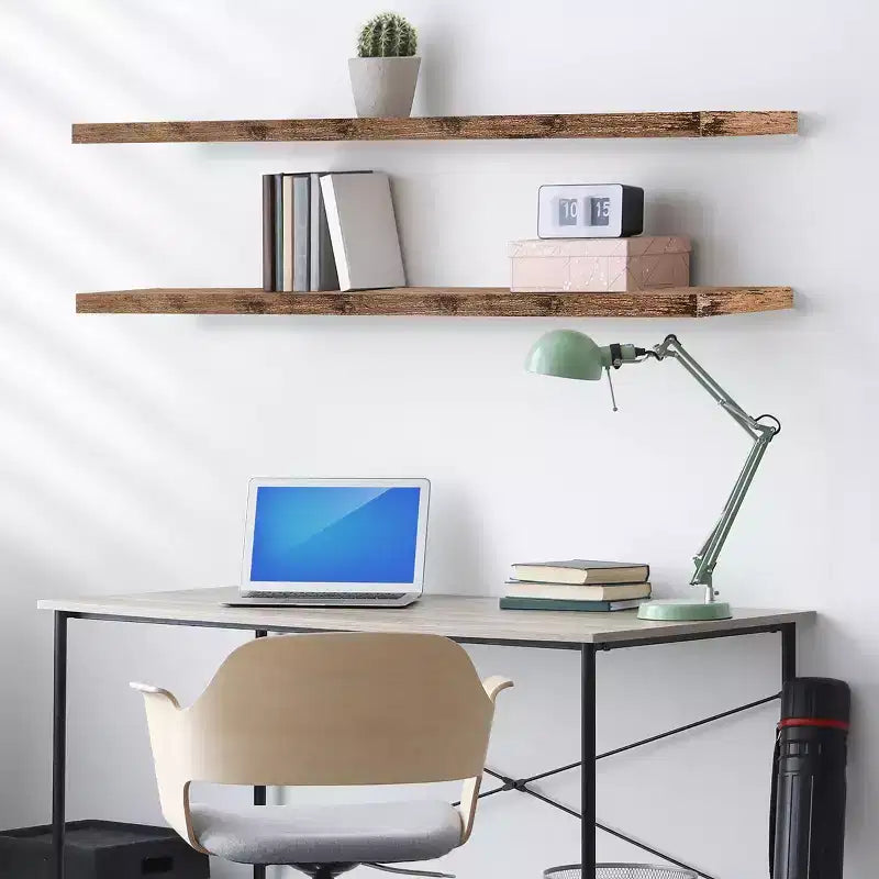 Sorbus, confezione da 2 mensole galleggianti a parete da 55 pollici - per bagno, decorazioni da parete per camera da letto, cucina, soggiorno, porta libri