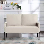 MAYEERTY 46 Inch Modern Loveseat Powder-Coated Metal Frame, Detachable Cushions, Anti-Scratch Legs