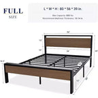 Struttura letto a piattaforma con testiera e pediera, contenitore sottostante, nessun box spring necessario, 12 doghe in metallo, silenzioso