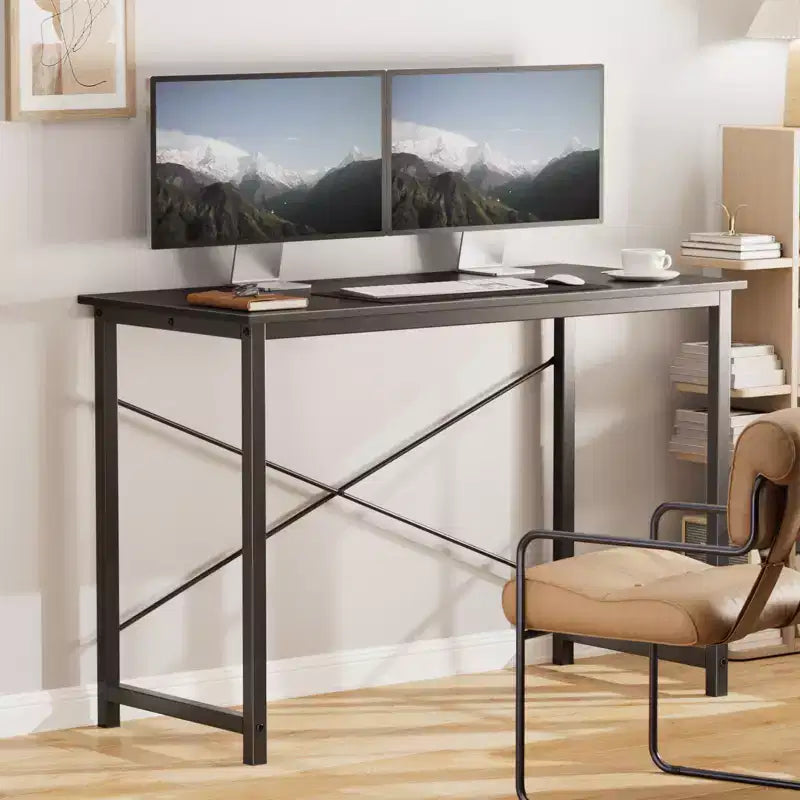 Scrivania JIONJOY 47 – Tavolo da scrittura per ufficio in casa rinforzato a X, stile moderno e semplice