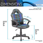 Chaise de jeu et de bureau pour enfant Techni Mobili Racer avec roulettes