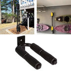 Rastrelliera porta pagaie a 4 posti, supporto per remi in metallo da garage con impugnatura antigraffio, ganci da appendere a parete per pagaie da kayak, SUP, canoa