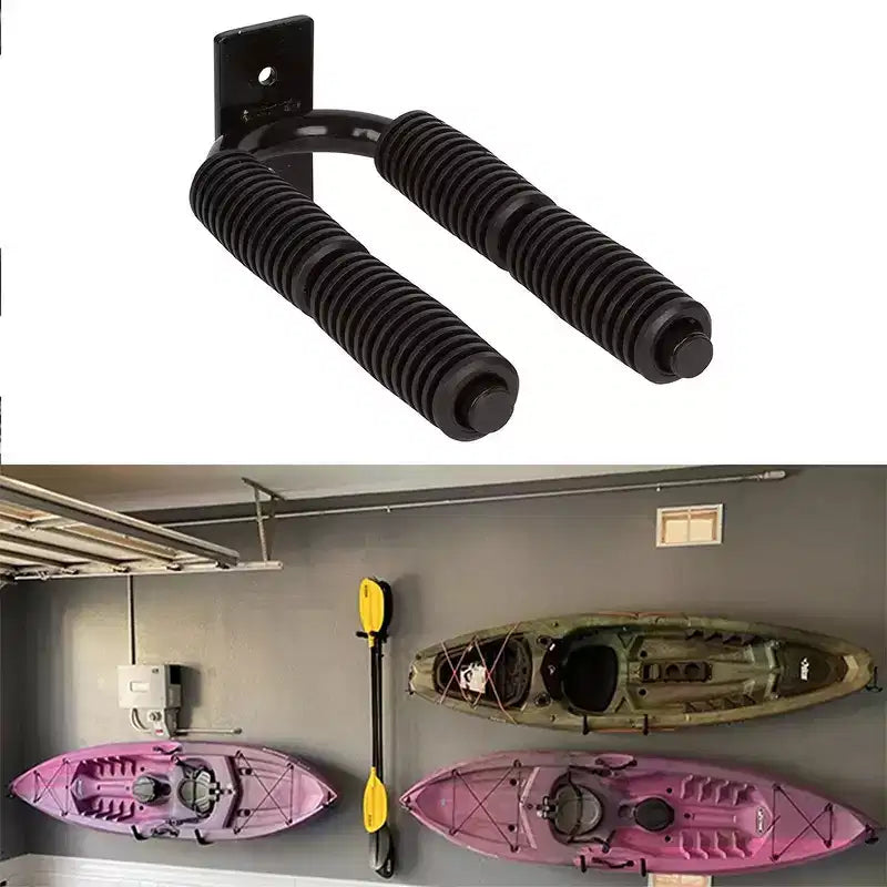 Rastrelliera porta pagaie a 4 posti, supporto per remi in metallo da garage con impugnatura antigraffio, ganci da appendere a parete per pagaie da kayak, SUP, canoa