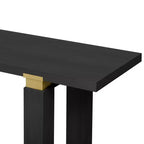Consolle minimalista con contenitore, Tavolino da ingresso in legno con ripiano aperto, Tavolino da corridoio stile rustico